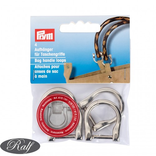 Bucle de maner pentru geanta, 18 mm, argintiu - Prym 615130